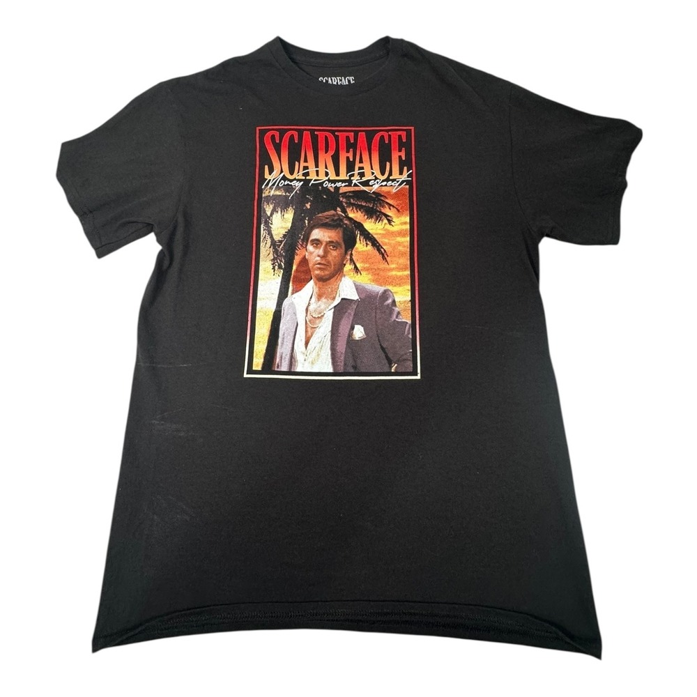 Scarface Money Power‎ Respect Graphic T-Shirt Movie Tony Montana Mens